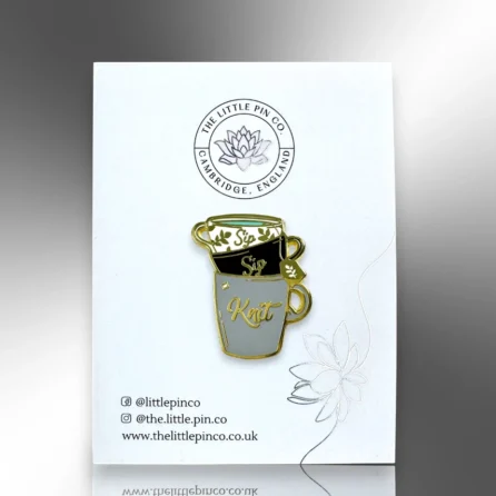 sip sip knit badge